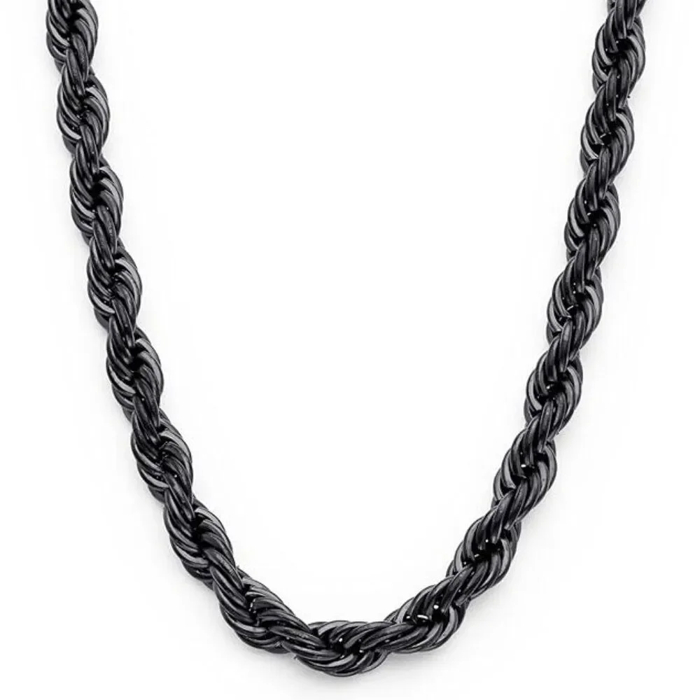 Cross Necklace with Chain: BLACK NWOT